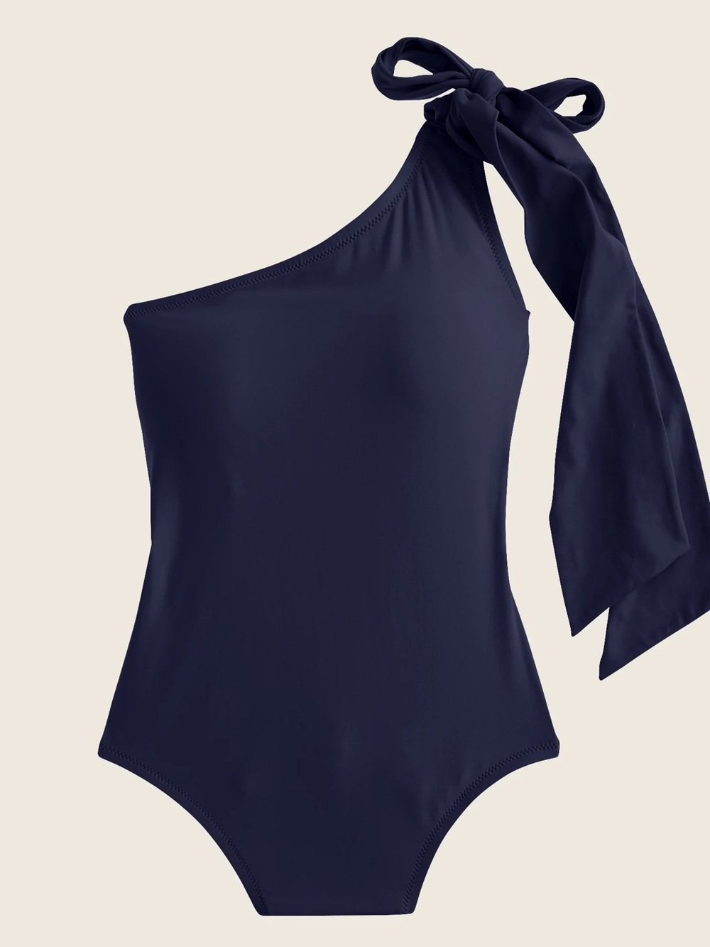 🖤 J.Crew Bow-Tie One-Shoulder One Piece - Size 12 🖤 - Picture 2 of 6